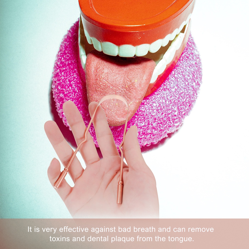 1 Cọ Vệ Sinh Lưỡi Bằng Đồng Kèm Hộp Đựng