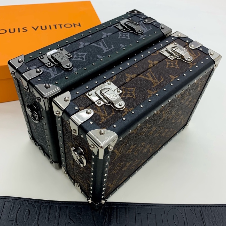 Túi đeo hộp cốp Louis Vuitton vân hoa LA 2022 fullbox