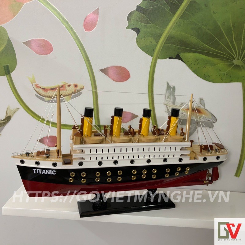 Mô Hình Du Thuyền Gỗ RMS Titanic - Thân tàu 40cm - Gỗ Sơn | BigBuy360 - bigbuy360.vn