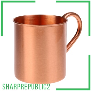 350ml 100% Pure Copper Drinking Cold Beer Bar Mug Coffee Tea Cup with Handle