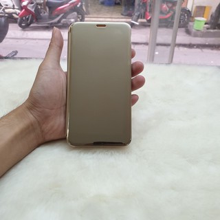 Bao Da Clear View Cover Standing Samsung A8 2018