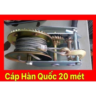 Tời Quay Tay cáp dài 20 mét