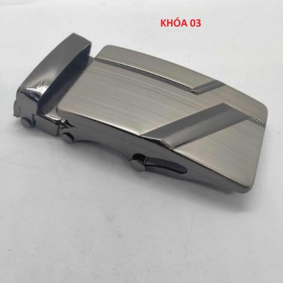Mặt Khóa Thắt Lưng Nam - Mặt Lăn Bằng Hợp Kim Chống Gỉ Màu Xám Đen Cho Thắt Lưng < 3.7mm
