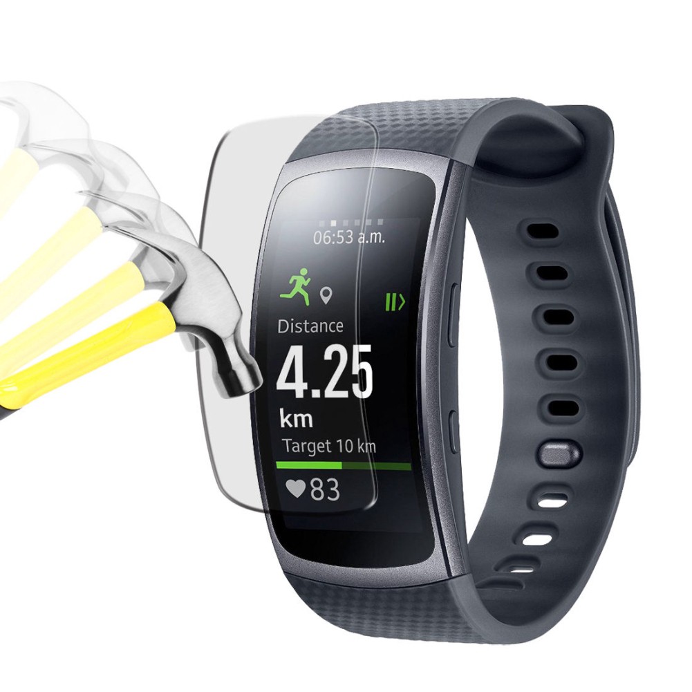 Set 2 Miếng Dán Màn Hình Chống Trầy Kèm Phụ Kiện Cho Samsung Gear Fit 2 Pro Smart Watch X19