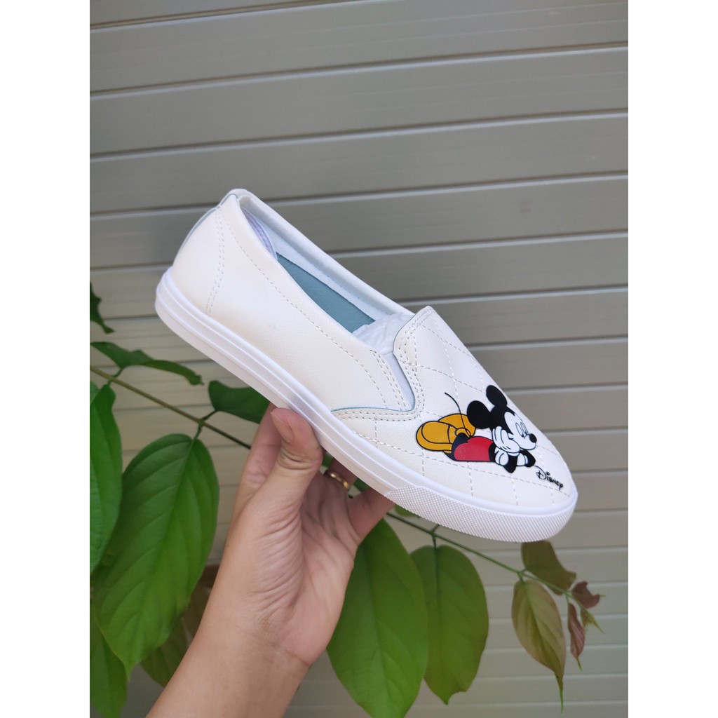 Giày slipon mũi vá da ảnh thật | BigBuy360 - bigbuy360.vn