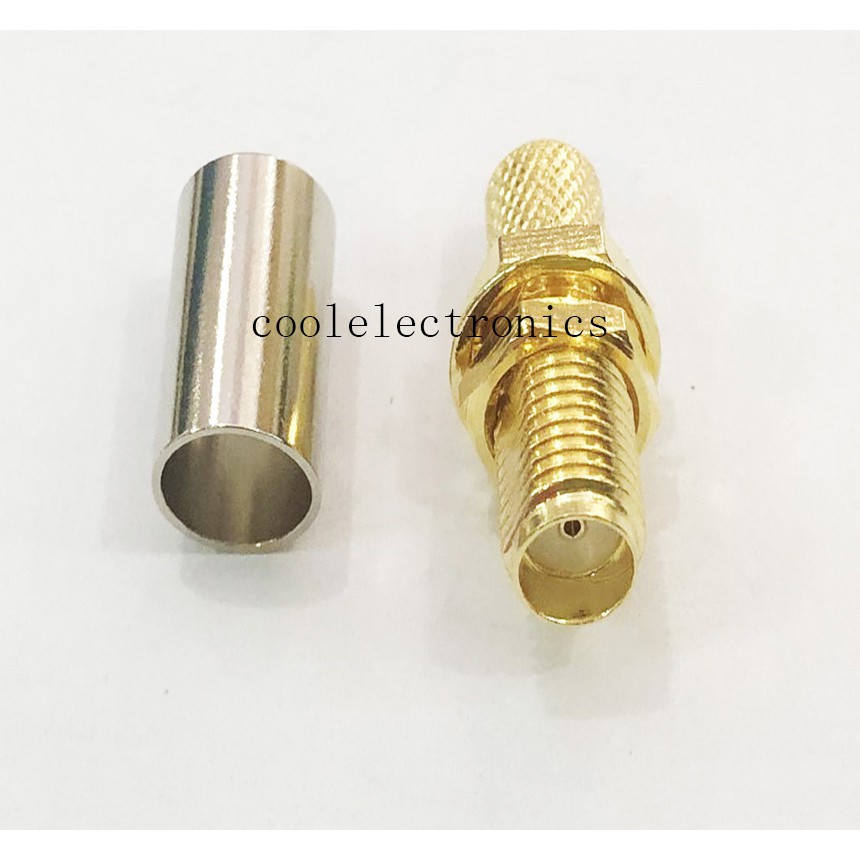 Bộ 5 Đầu Nối Uốn SMA Nữ Cho Cáp Coax Đồng Trục RG8X RG-8X LMR240