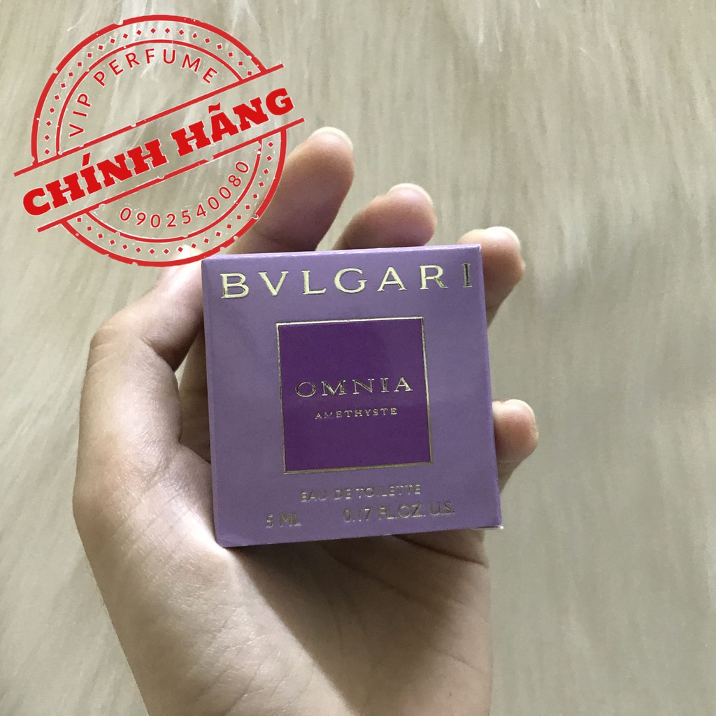 Nước hoa nữ chính hãng Bvlgari Omnia Amethyste EDT 5ml | Thế Giới Skin Care