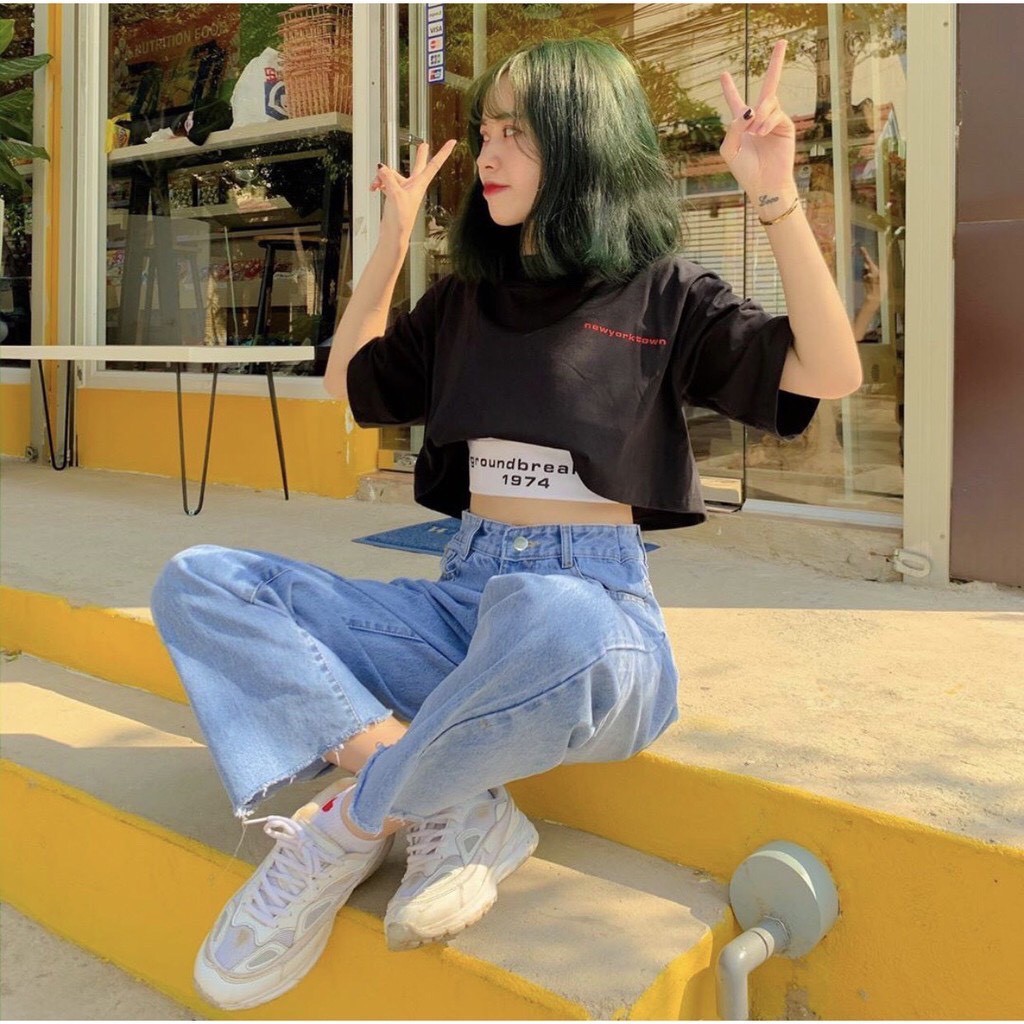 ÁO CROPTOP FORM RỘNG TẶNG KÈM ÁO LÓT VÀ BỘ SET ÁO+QUẦN JOGGER