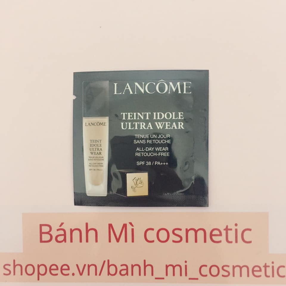 Kem nền 🎁LANCOME🎁 TEINT IDOLE ULTRA WEAR FOUNDATION sample 1ml
