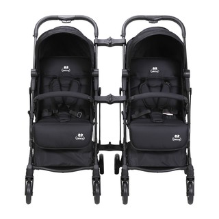 Xe đẩy đôi lắp ghép cho bé Zaracos NORIO 9026 - Màu Đen