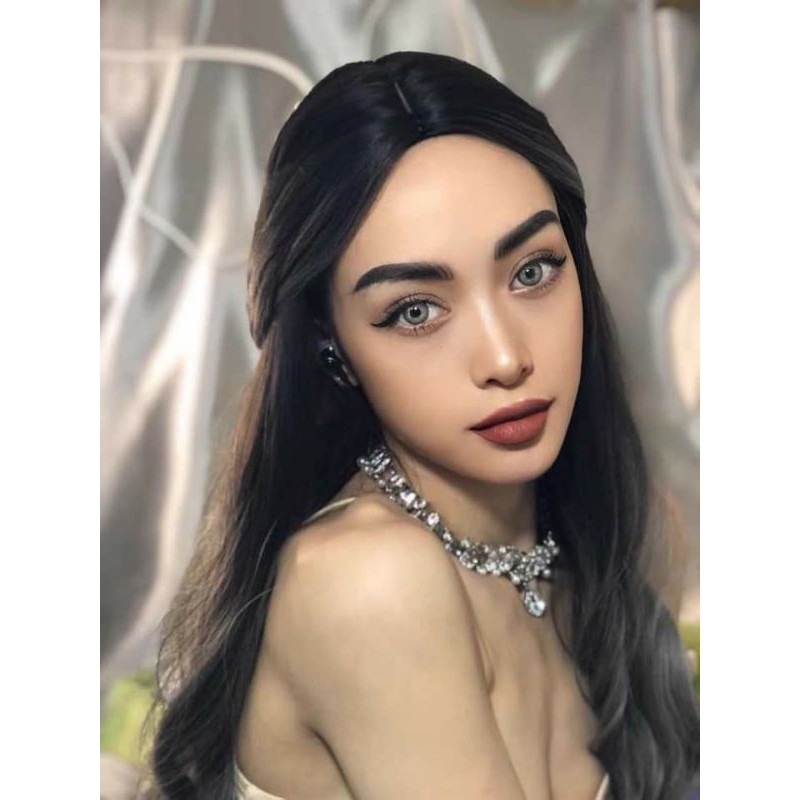 tóc nguyên đầu 2 mái omprer đẹp