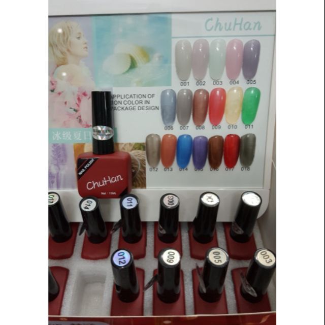 Sơn gel thạch móng nail set 18 màu lọ 15ml