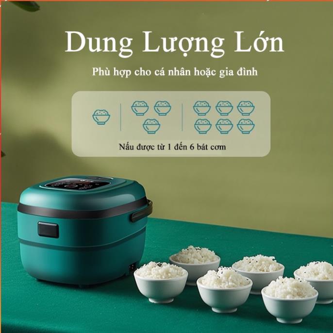 Nồi cơm điện đa năng - Nồi cơm điện 2.5L cho gia đình 2 đến 3 người, Nấu chín nhanh, Tiết kiệm điện - Bảo hành 1 năm