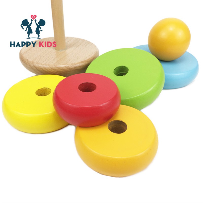 💖Giảm 10%💖  - Tháp Xếp Chồng Xâu Vòng tròn Lớn Nhỏ Phối Hợp Tay Mắt