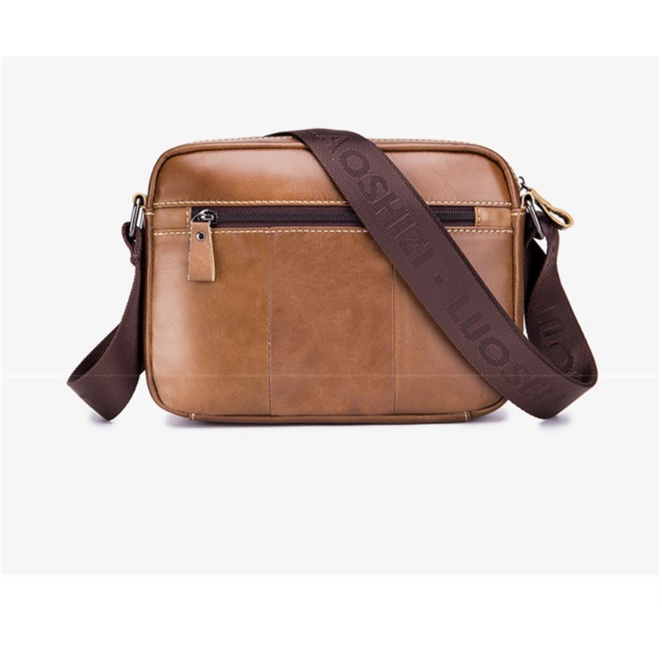 Túi đeo chéo đeo vai nam 100% da bò thật cao cấp phong cách mới