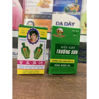 Dầu gió xanh Trường Sơn 2,5ml/6ml (date luôn mới)