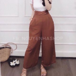 Yếm quần ống rộng