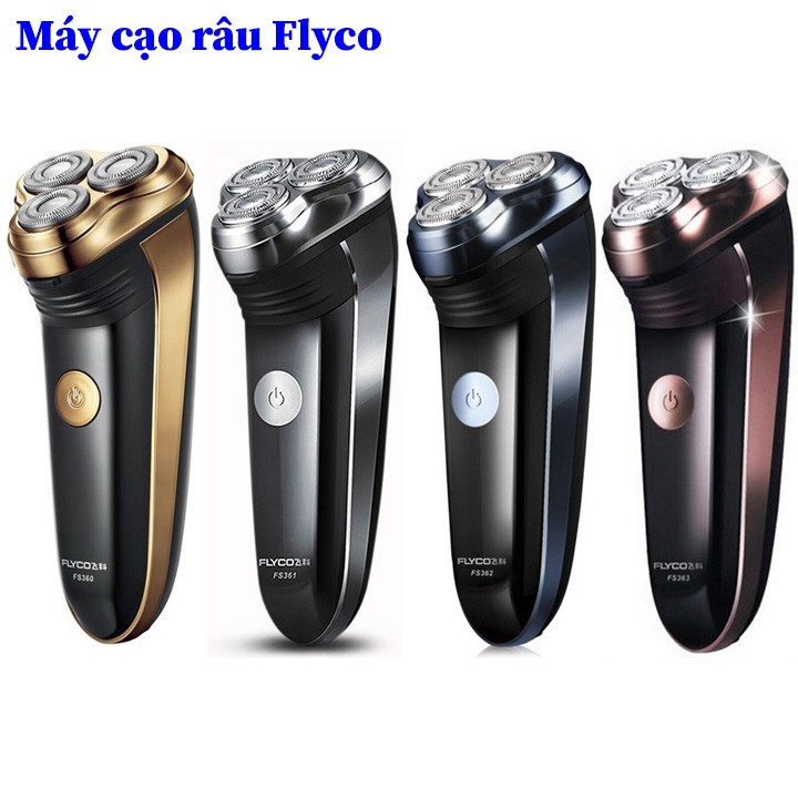 Máy cạo râu Flyco FS360 FS361 FS362 FS363 - tặng chai xịt tẩy trắng giày dép, túi xách