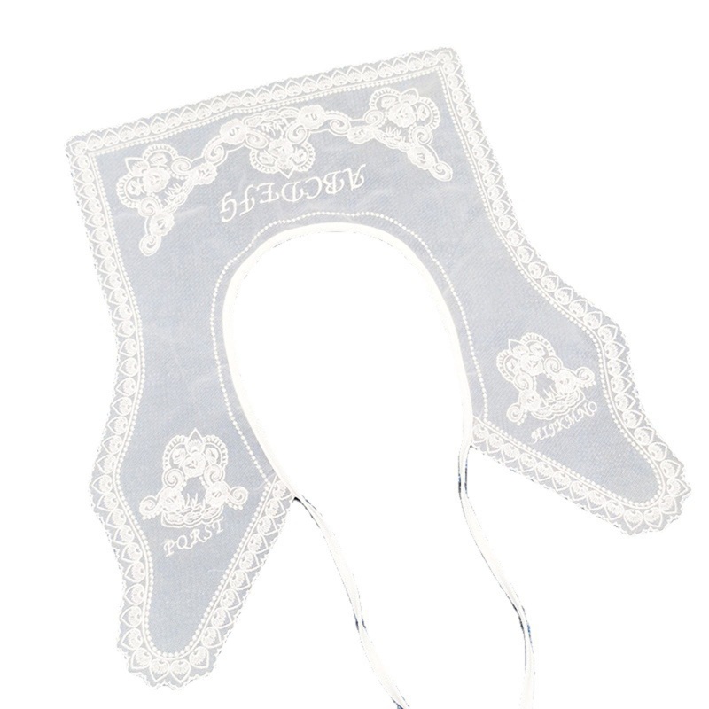 Áo Choàng Lưới Hai Lớp Thêu Chữ Có Thể Tháo Rời Cho Nữ