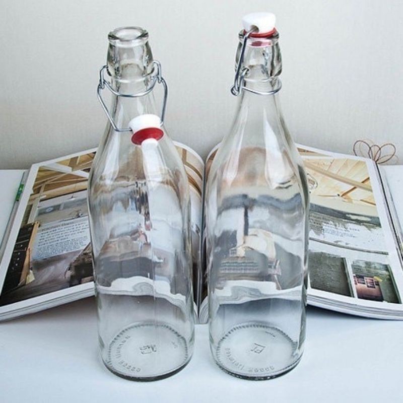 Chai thủy tinh nắp cài 500ml