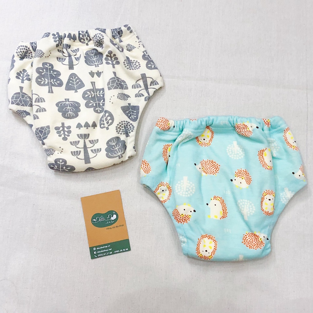 [FREESHIP] (Nhiều mẫu) Quần tập bỏ tã Elfindoll cho bé gái size 80/90/95 set 2 cái - Hàng nội địa Nhật