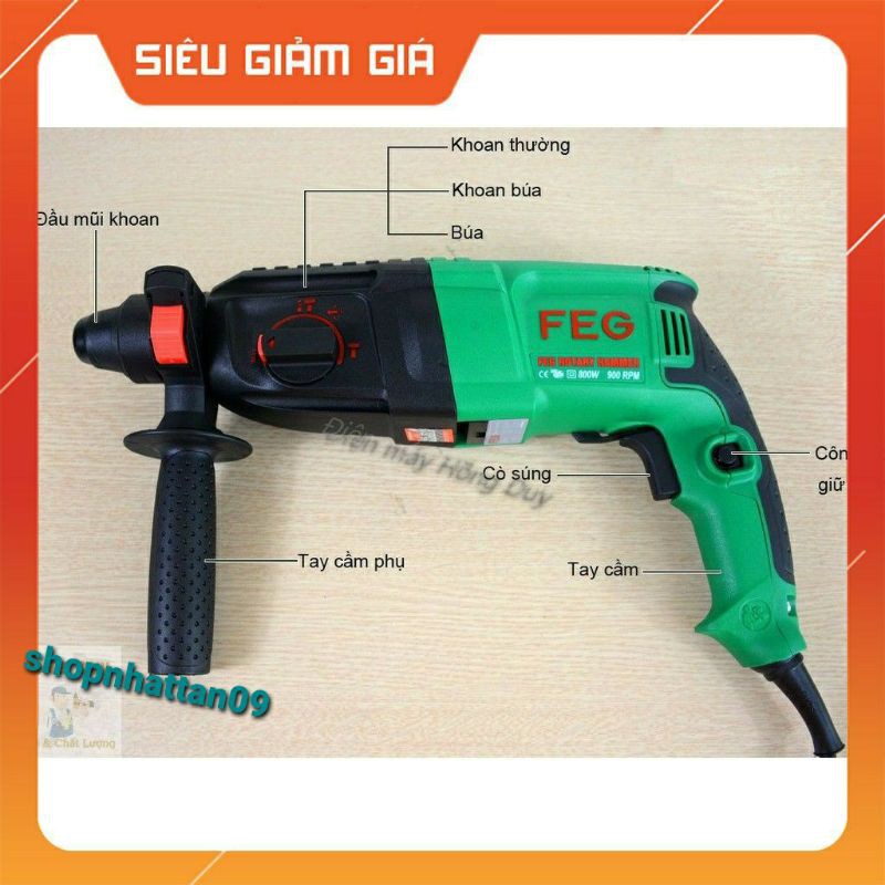 Máy Khoan Bê Tông 26mm FEG EG-2601 SRE Chính Hãng GIÁ TỐT