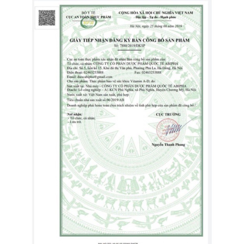 Vitamin A-D giúp cải thiện thị lực, chống còi xương hộp 100 viên | Thế Giới Skin Care