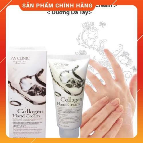 CHÍNH HÃNG  Kem Dưỡng Da Tay Collagen 3W Clinic 100ml