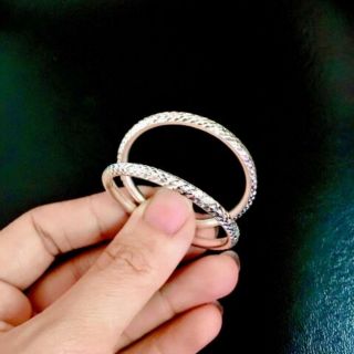 Vòng bạc trơn/ trạm cắt siêu xinh cho bé trai/ bé gái