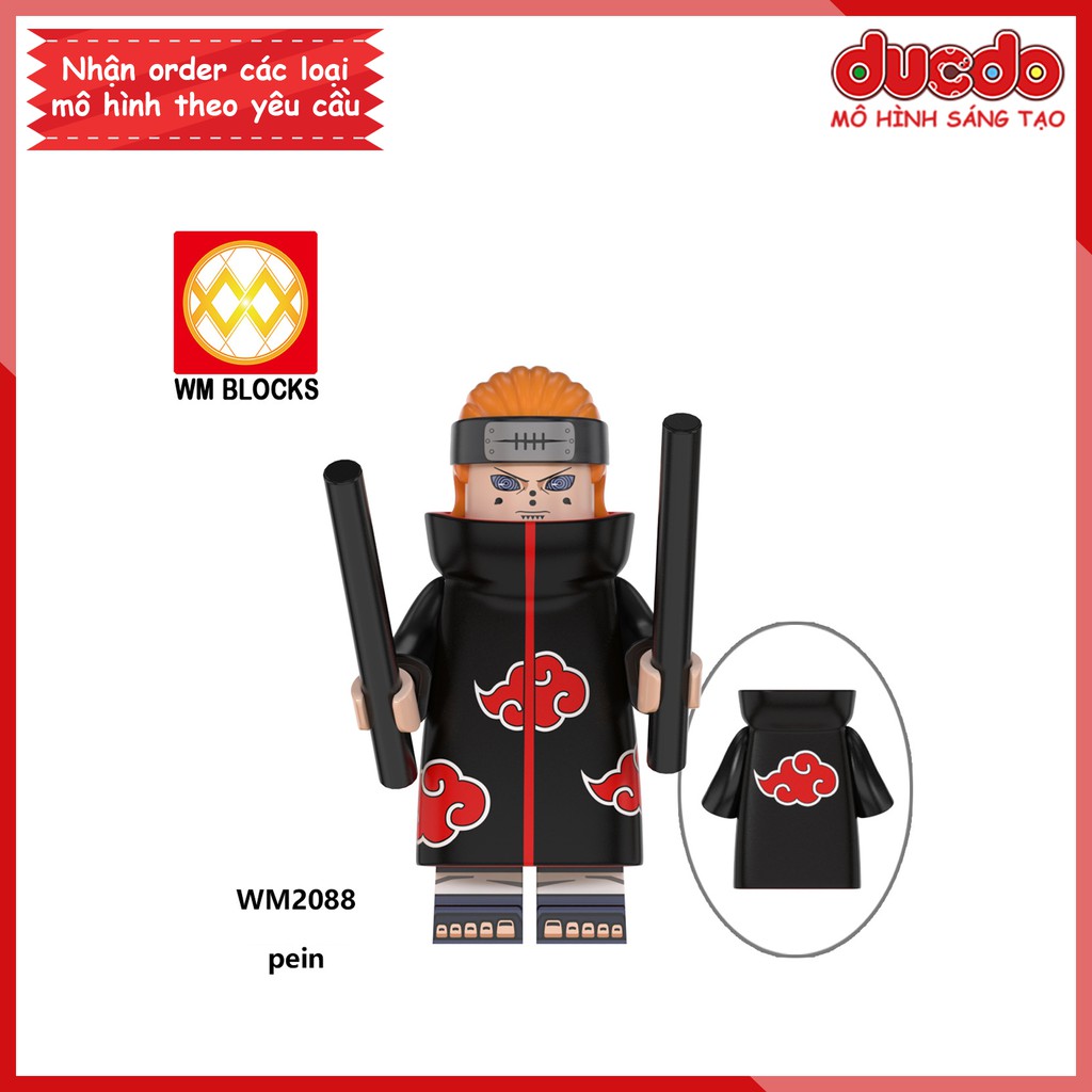 Minifigures các nhân vật trong Naruto, Sasuke mới nhất - Đồ chơi Lắp ghép Xếp hình Mô hình Mini WM6105