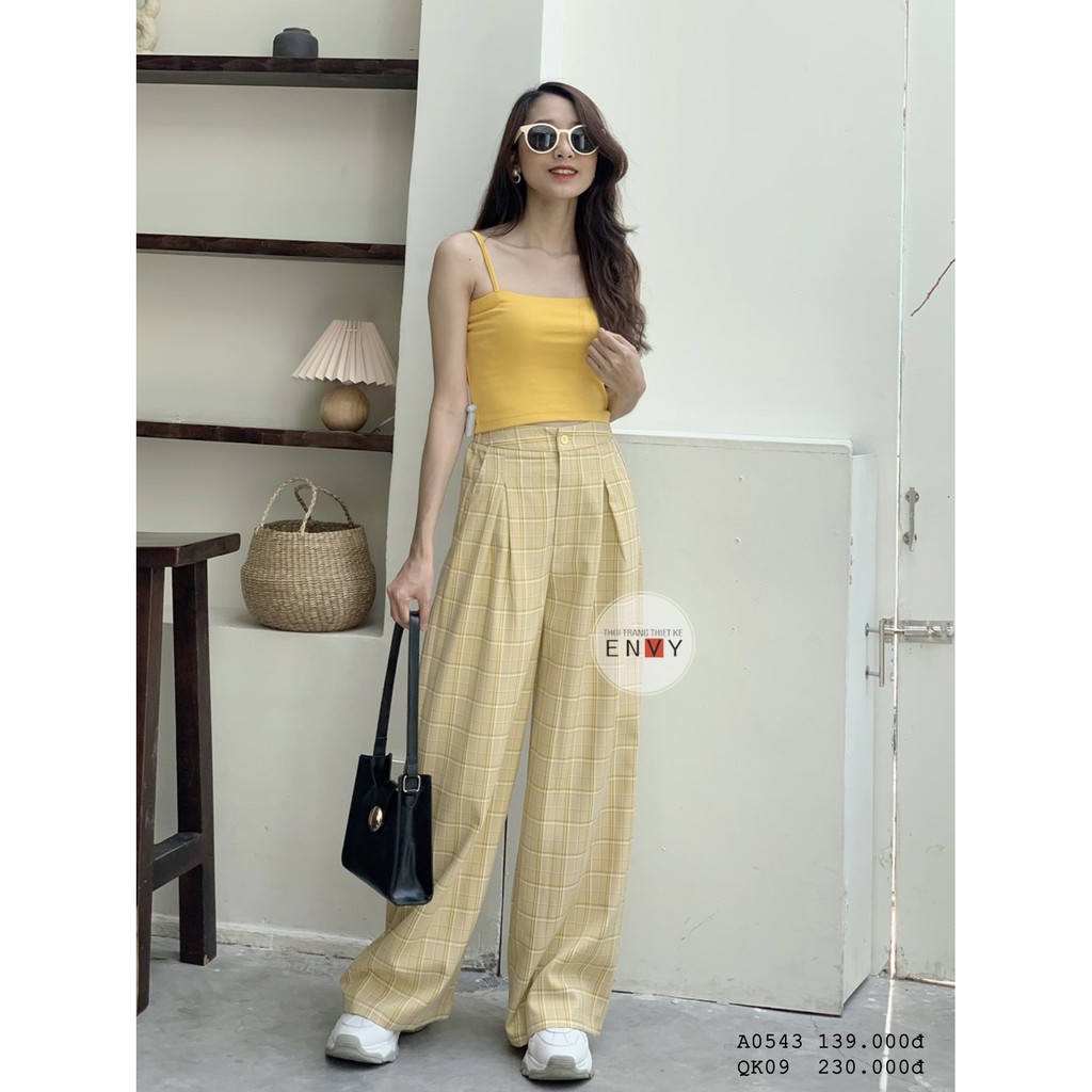 Quần Caro Ống Rộng ENVY - QK09