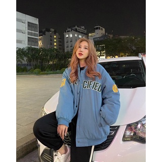 Áo bomber trần bông