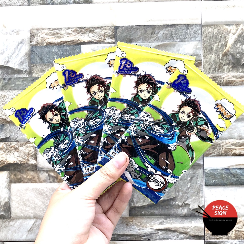 Set card JUJUTSU KAISEN, KIMETSU NO YAIBA thẻ nhân phẩm Chú Thuật Hồi Chiến gacha anime chibi