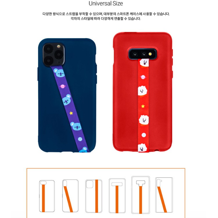 Dây đeo điện thoại in hình BTS BT21