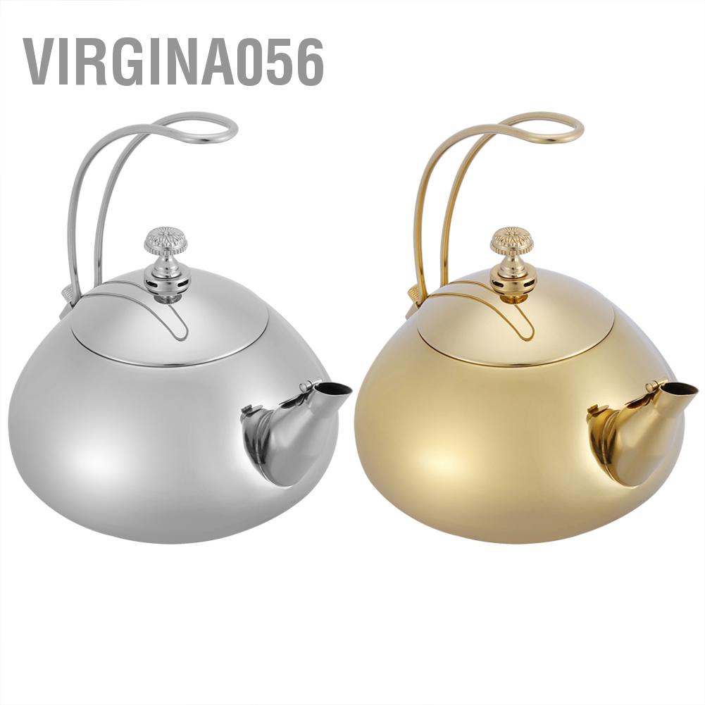 Virgina056 Classical 1.5L Stainless Steel Teapot Induction Cooker Teakettle Fast Water Heating Boiling Pot