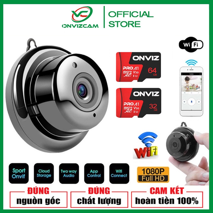 Camera Giám sát V380Pro Không Dây HD 1080P- Có hồng ngoại quan sát đêm V380