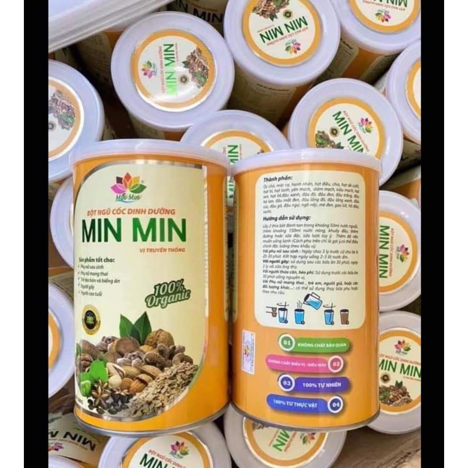 Ngũ Cốc Lợi Sữa - Mẫu mới 29 loại Hạt, Bột Ngũ Cốc Min Min (500GAM)