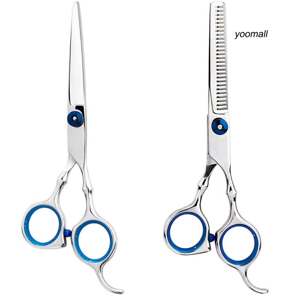 [Hàng mới về] Bộ dụng cụ cắt tóc chuyên nghiệp 7 món với kéo cắt kéo tỉa lược và kẹp