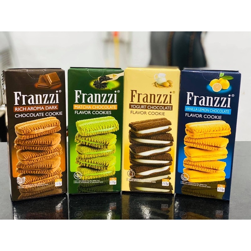 [HỘP 115g] Bánh Quy Kẹp Kem FRANZZI 115g - HongKong