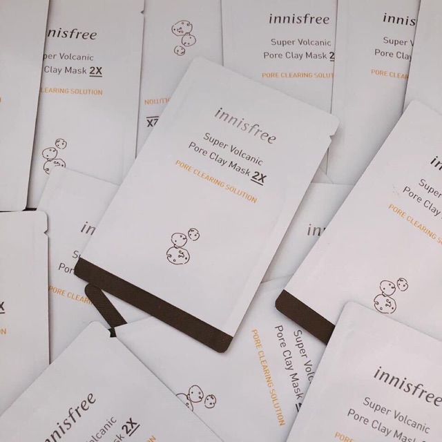 Sample Mặt Nạ Đất Sét Innisfree Super Volcanic Pore Clay Mask 2X