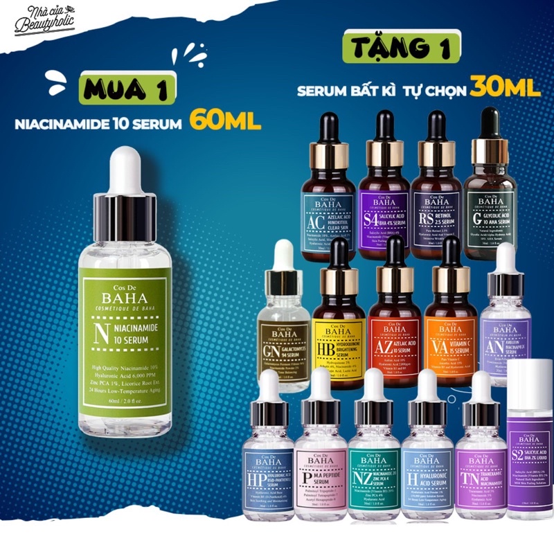 [Mã SKAMSALE8 giảm 10% đơn 200K] Serum sáng da COSDE BAHA NIACINAMIDE 10 SERUM | BigBuy360 - bigbuy360.vn