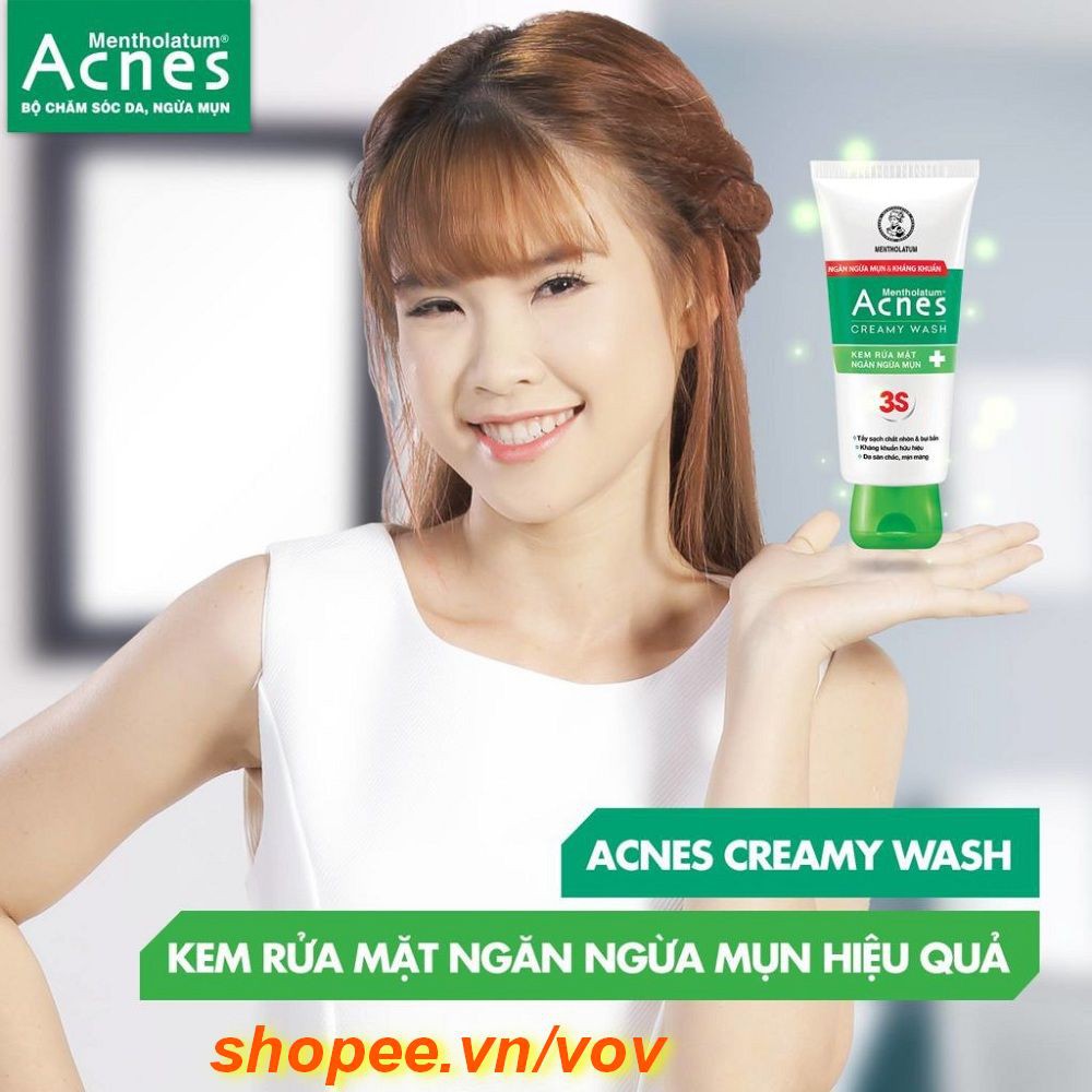 Kem Rửa Mặt Acnes Giúp Ngừa Mụn Creamy Wash 100% Chính hãng vov cung cấp và bảo trợ.