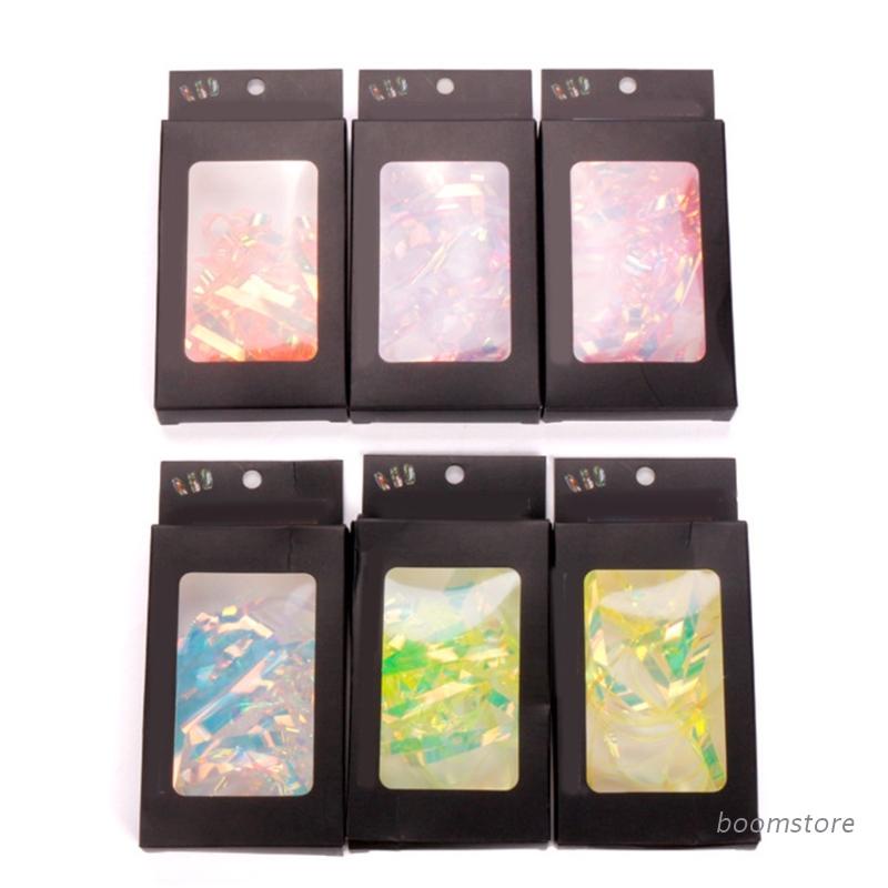 [Hàng mới về] Hộp miếng dán móng trang trí nghệ thuật màu holographic