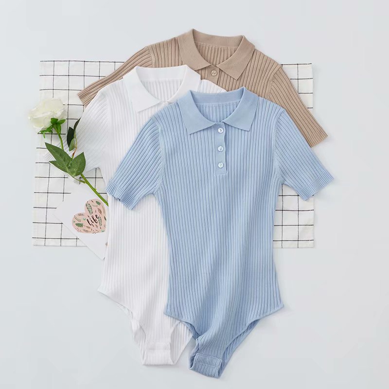 Áo bodysuit ngắn tay phong cách gợi cảm cho nữ | BigBuy360 - bigbuy360.vn