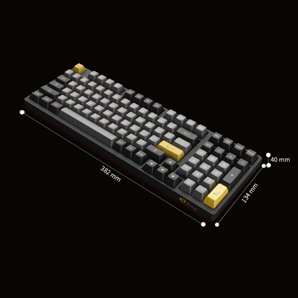 Bàn Phím Cơ AKKO 3098B Multi-Modes Black Gold- Bảo Hành Chính Hãng