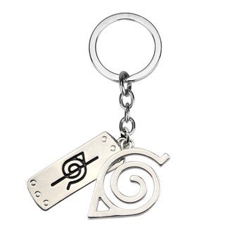 Móc khóa kim loại hình nhân vật Anime Naruto Uzumaki Konoha