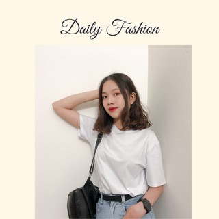 Áo thun trơn nữ cổ tròn tay lỡ form rộng oversize - Áo phông trơn tay ngắn cổ tròn freesize màu ngẫu nhiên
