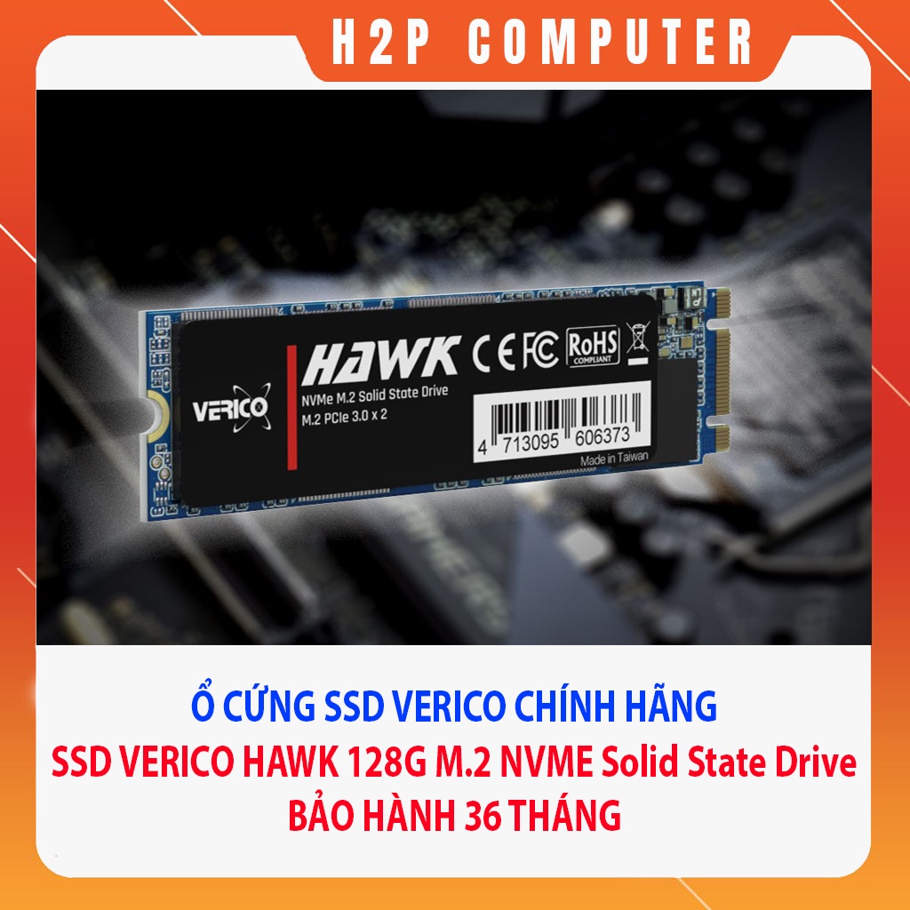 Ổ Cứng SSD Verico Hawk 128G M.2 NVME Solid State Driver - New - Full Box - Chính Hãng - BH 36 Tháng | WebRaoVat - webraovat.net.vn