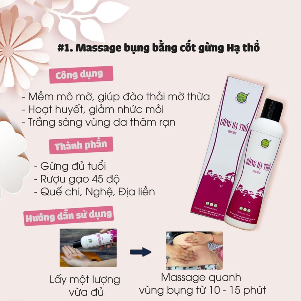 Cốt Gừng Hạ Thổ Bảo Nhiên Dành Cho Mẹ