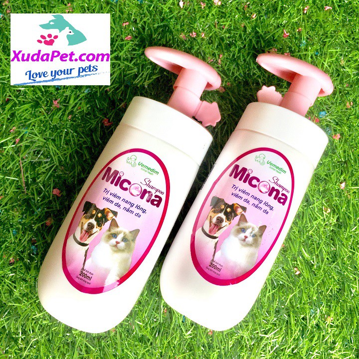 SỮA TẮM CHUYÊN TRỊ VIÊM DA, NẮM DA CHO CHÓ MÈO XUDAPET – STN2328